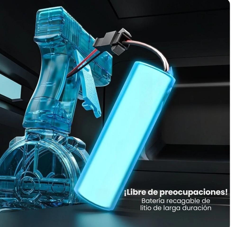 Pistola lanza agua con lacer RGB
